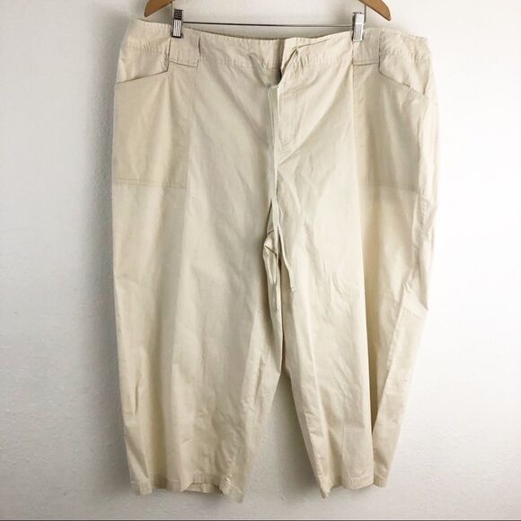Mossimo Stretch Beige Pants size 26W - Picture 1 of 6